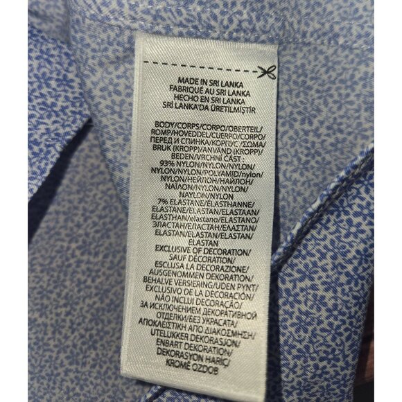 Ralph Lauren Performance Mens Blue Floral Button-Down Shirt Large - Picture 6 of 8